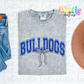 Bulldogs PNG - Digital Download - Bulldogs Sublimation Design - Royal - coquette bow bulldogs design