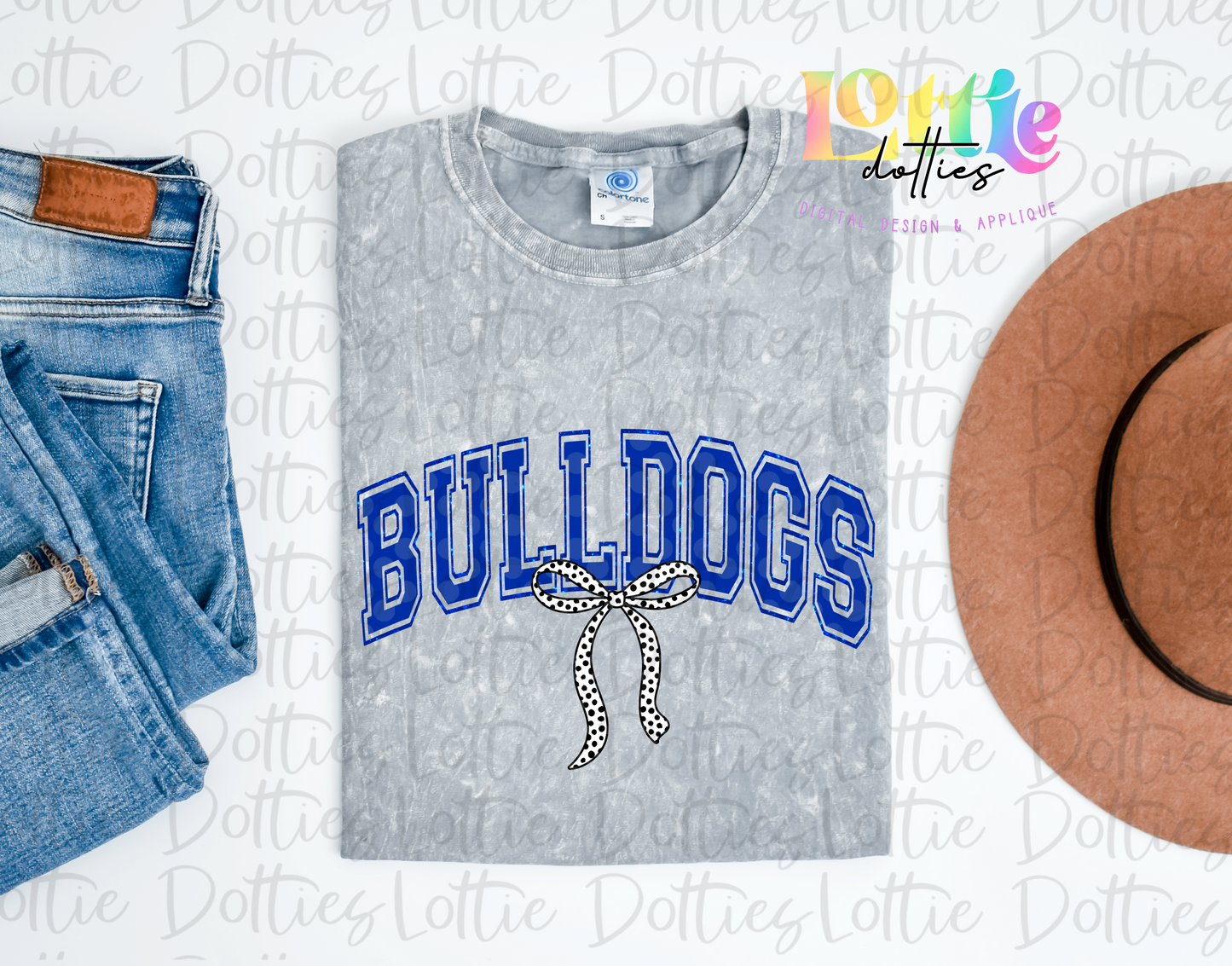 Bulldogs PNG - Digital Download - Bulldogs Sublimation Design - Royal - coquette bow bulldogs design
