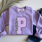 Purple and Black Gingham Lace Spirit Alphabet | Spirit Alpha Pack | Digital Download | PNG