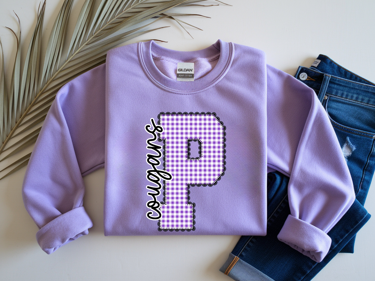 Purple and Black Gingham Lace Spirit Alphabet | Spirit Alpha Pack | Digital Download | PNG