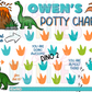 Dino Potty Chart Template - Dino 2