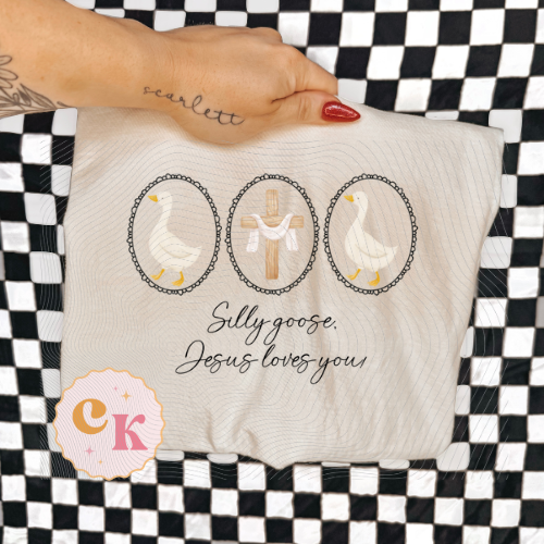 Silly Goose Jesus Loves You | Jesus Loves You Design | Inspirational & Religious | Digital Download | PNG