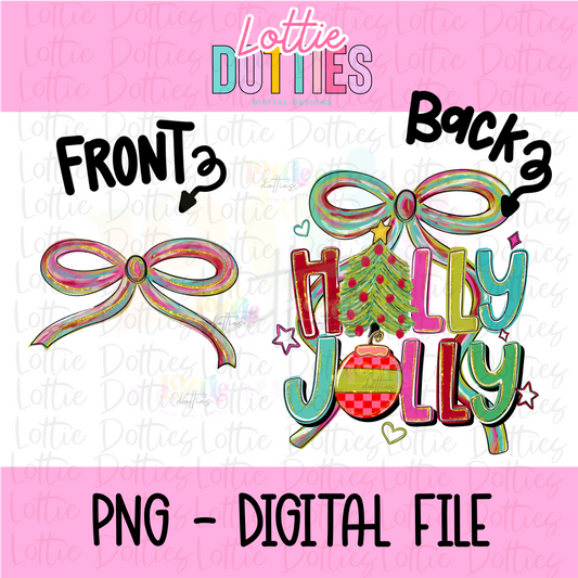 Holly Jolly Whimsical Png - Holly Jolly - Christmas Sublimation Design - Digital Download