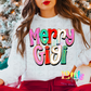 Merry Gigi Whimsical Png - Christmas Sublimation Design- Digital Download