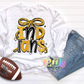 Indians PNG - Indians Black and Gold bow design - Digital Download - coquette mascot