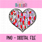 Mama Heart Dots Poppy PNG - Mama Heart Dots - Valentine's Day Sublimation - Valentines Design