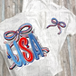 USA Bow PNG - Red White and Blue Patriotic - Sublimation - Digital Download