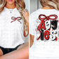 Aggies PNG | Red, White and Black bow design | Digital Download |