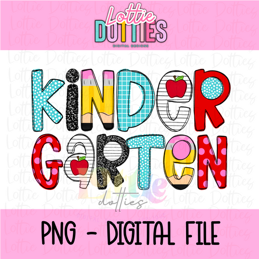 Kindergarten PNG - Kindergarten Sublimation - Digital Design