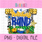 Marching Band PNG - Blue and Gold Marching Band design - Digital Download