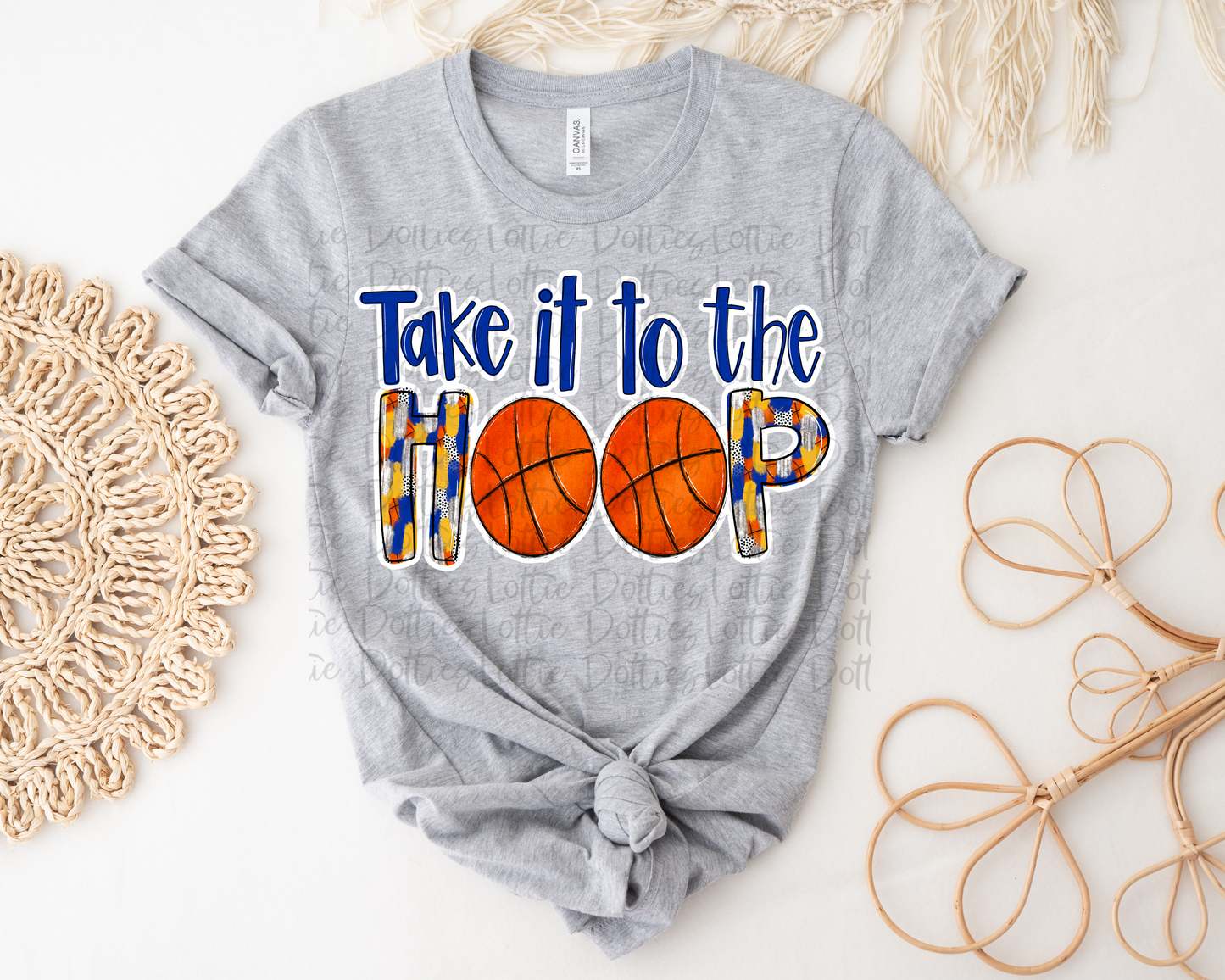 Take it to the Hoop Royal & Gold Png - Basketball Design - Instant Download - Digital Download