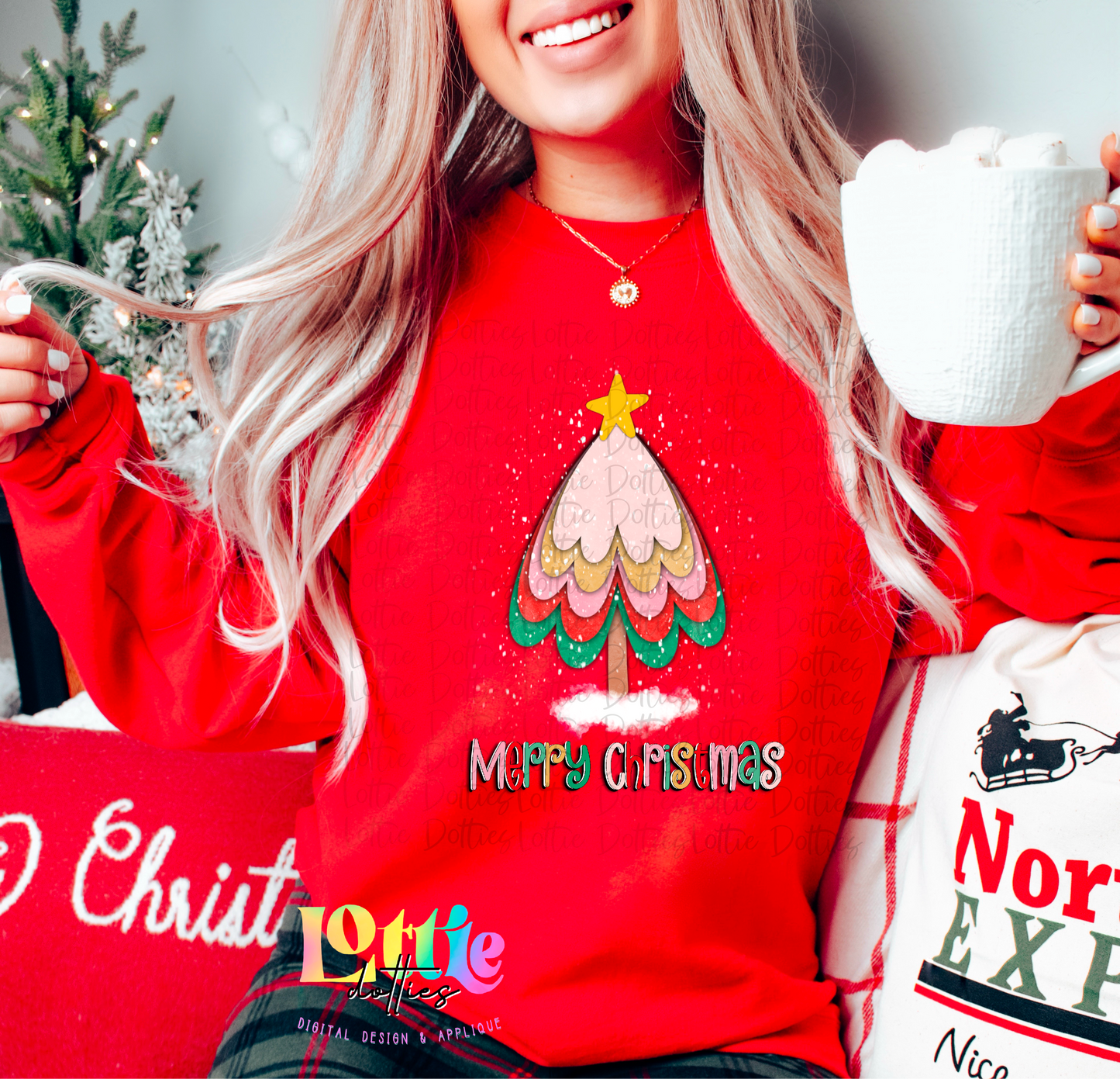 Merry Christmas Tree Png | Merry Christmas|Happy Holidays | Christmas & Holiday Design | Digital Download