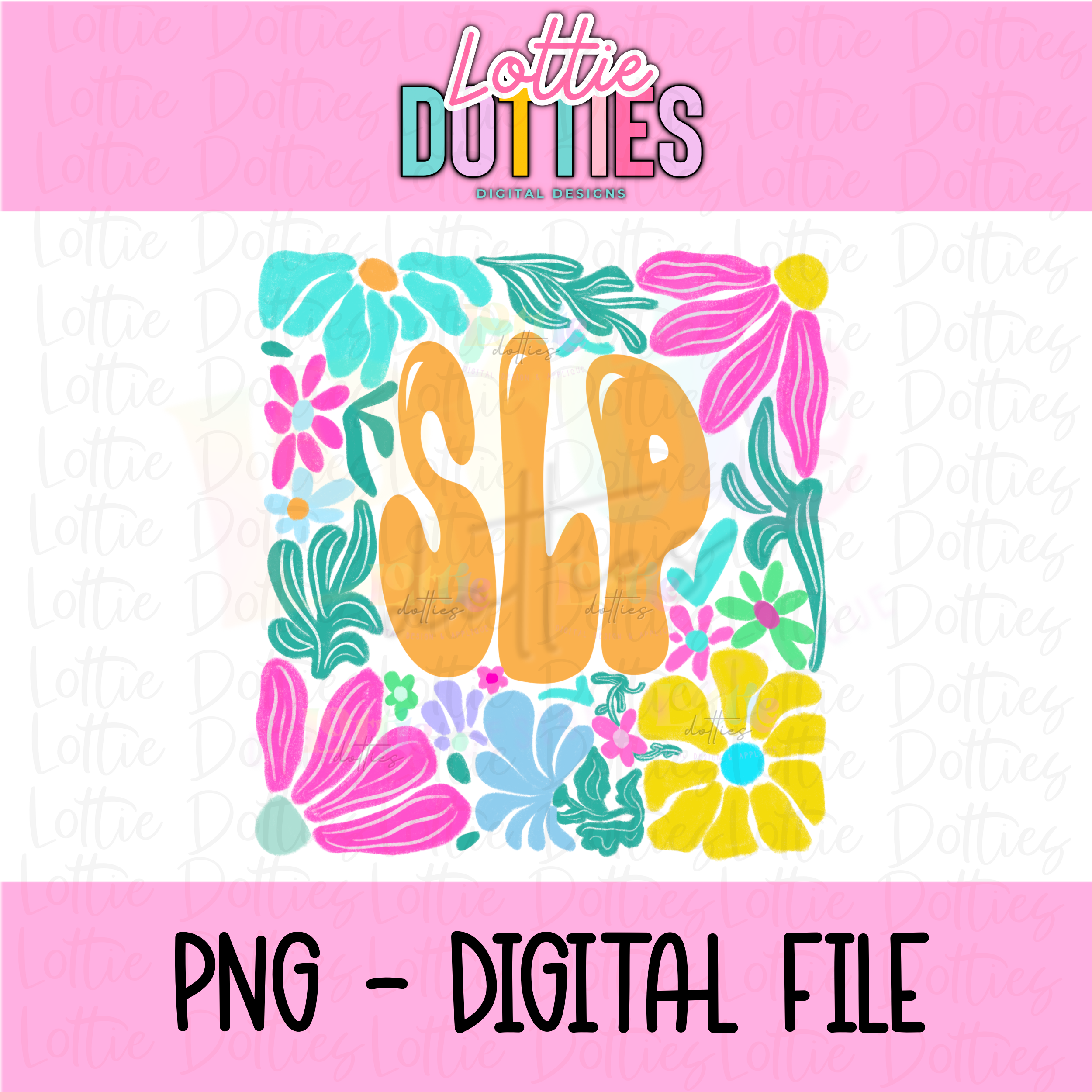 SLP PNG - SLP Design Png - Digital Download – Lottie Dotties LLC