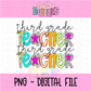 Third Grade Teacher PNG - Poppy Teacher Designs - Digital Download