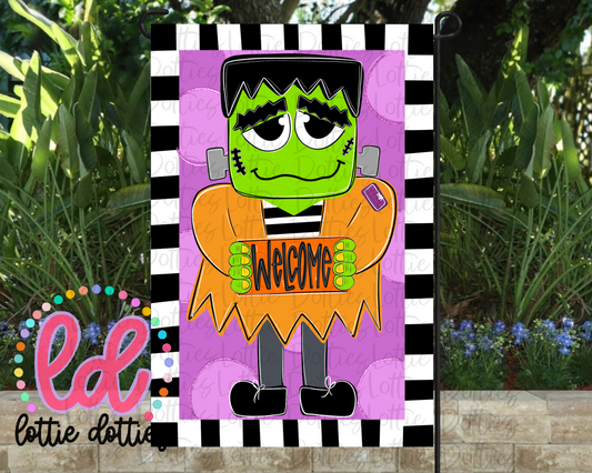 Frank Garden Flag PNG - Halloween Sublimation - Digital Download