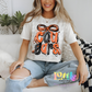 Cougars PNG - Orange & Black Bow Sublimation design -   Digital Download