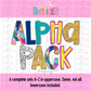 Paint Splash Alpha - Bold Paint Splash Alphabet - Alpha Pack - Alphabet Clipart - Instant Download  - Alpha Packs