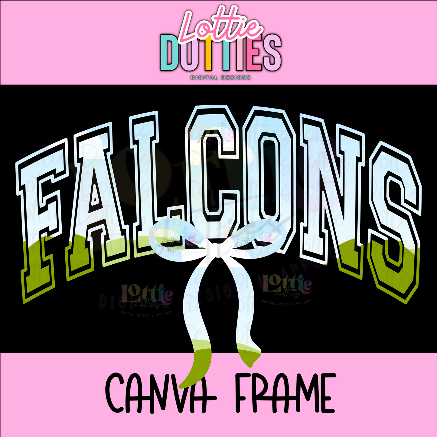 Falcons Canva Frame - Canva Frames - Digital Download