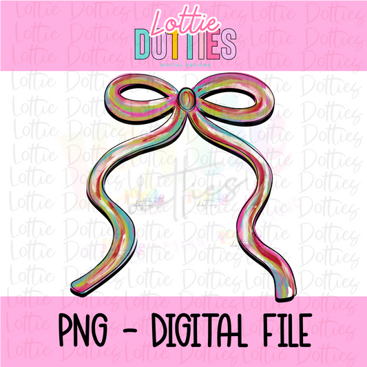 Christmas Whimsical Bow Png - Holly Jolly - Christmas Sublimation Design - Digital Download