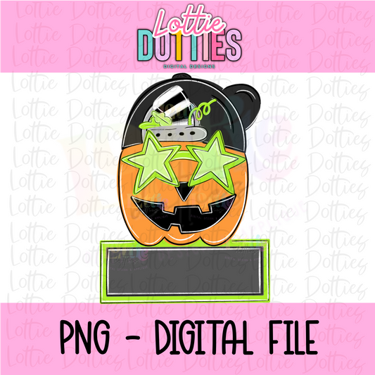 Jack Name Plate Png - Jack-o-lantern Png - Halloween Sublimation Design - Kids Halloween Design - Digital Download