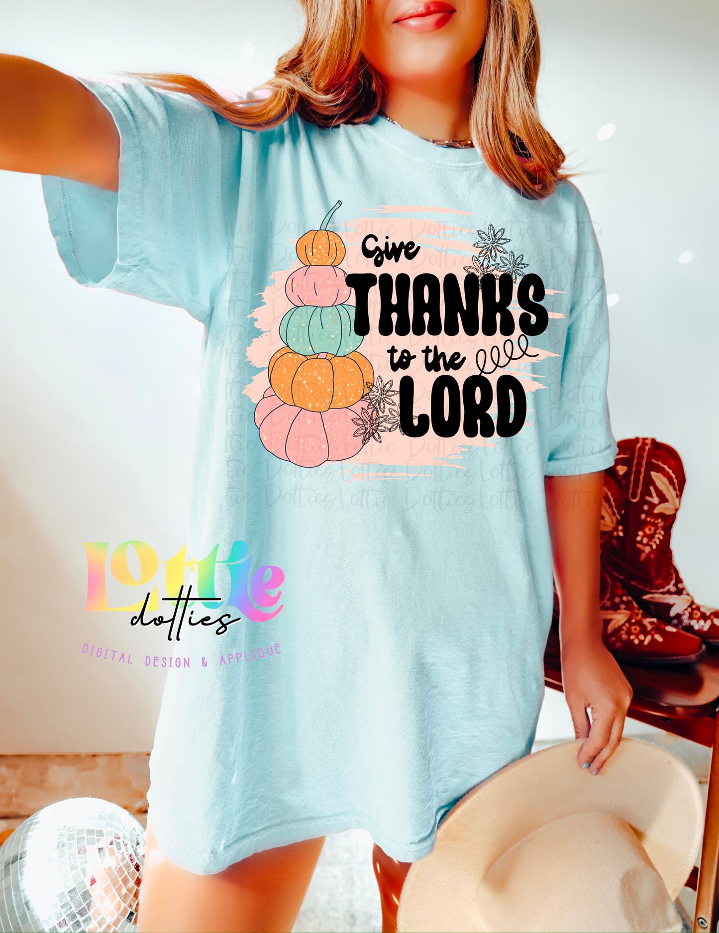 Give Thanks to the Lord Png - Thanksgiving Sublimation Design- Digital Download