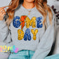 Game Day PNG - Game Day Sublimation - Digital Download - Game Day Blue and Gold