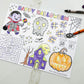 Halloween Activity Sheets - Printable| Printable Halloween Activity |Happy Halloween | Halloween Design | Digital Download