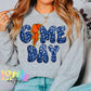 Game Day PNG - Game Day Sublimation - Digital Download - Game Day Navy