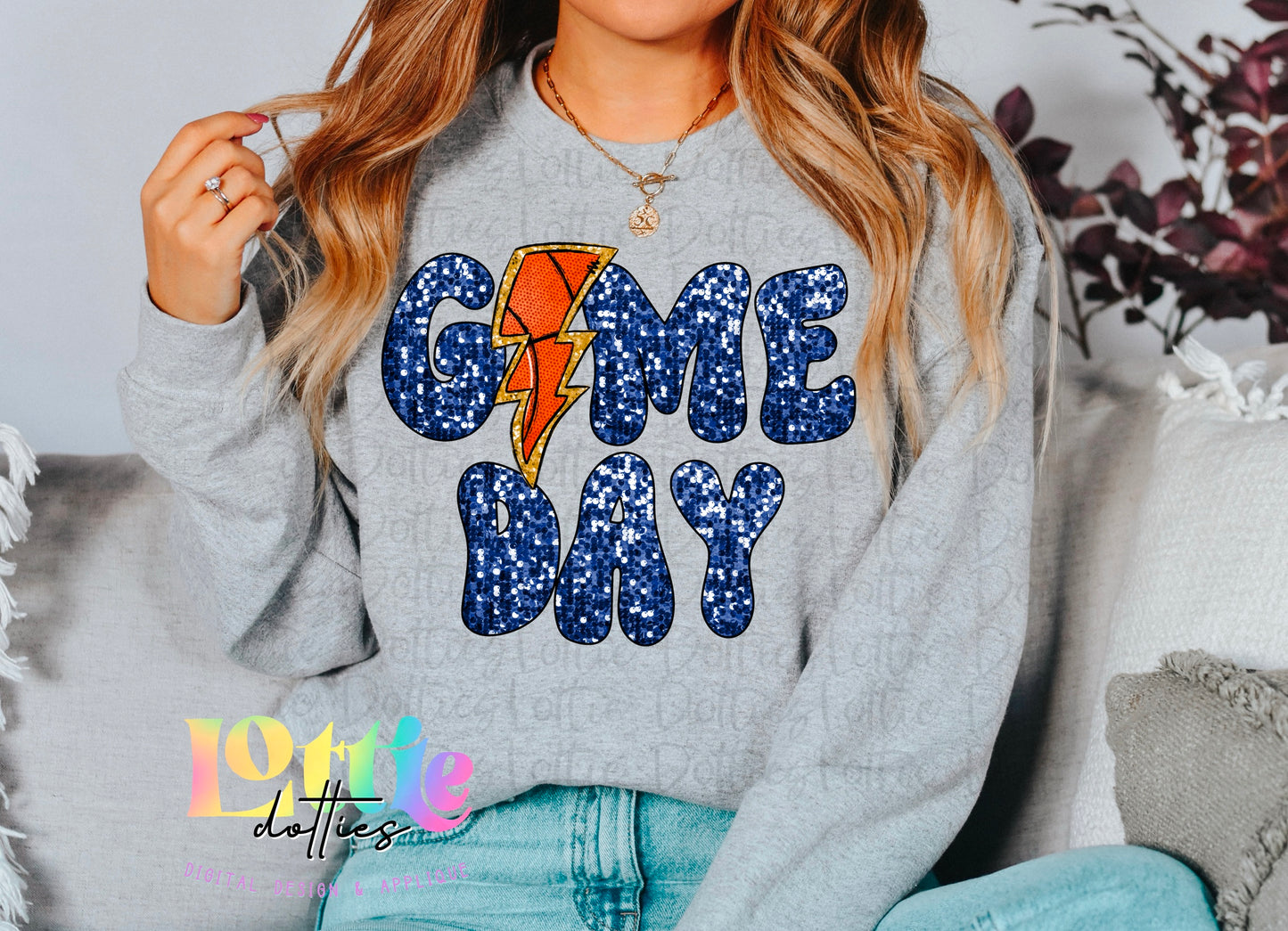 Game Day PNG - Game Day Sublimation - Digital Download - Game Day Navy