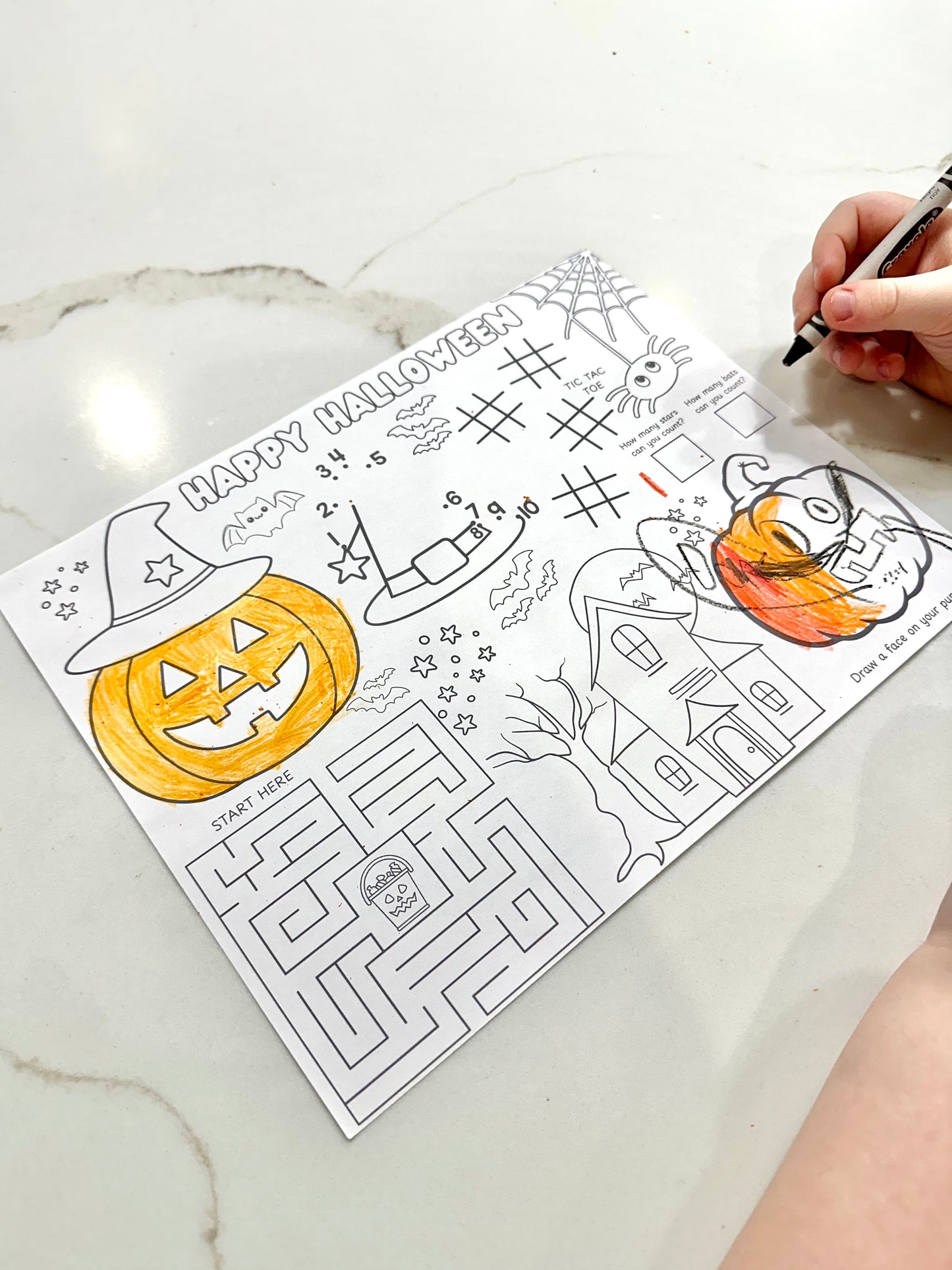Halloween Activity Sheets - Printable| Printable Halloween Activity |Happy Halloween | Halloween Design | Digital Download
