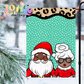 Christmas Flag Png -  Mr. and Mrs. Claus - Christmas Sublimation Design- Digital Download