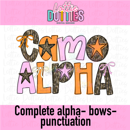 Camo Alpha PNG - Alpha Set Sublimation- Digital Download