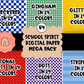 School Spirit Digital Paper PNG - Mega pack - Digital Paper Sublimation - Digital Download