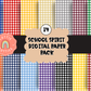 School Spirit Gingham Digital Paper PNG - Digital Paper Sublimation - Digital Download