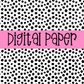 Black and White Polka Dot Digital Paper PNG - Dottie Digital Paper Sublimation - Digital Download
