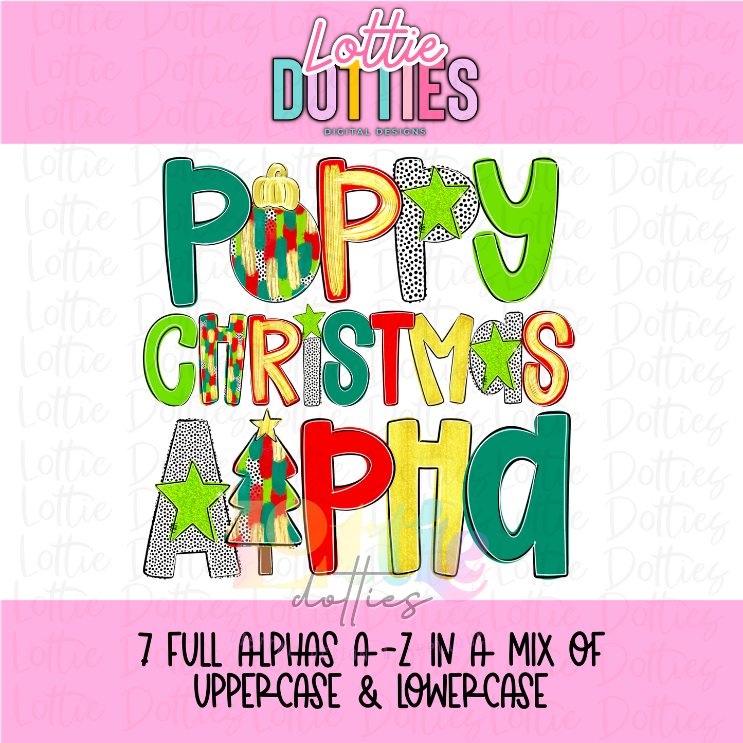 Christmas Poppy Alpha Png - Christmas Alpha Pack - Digital Download