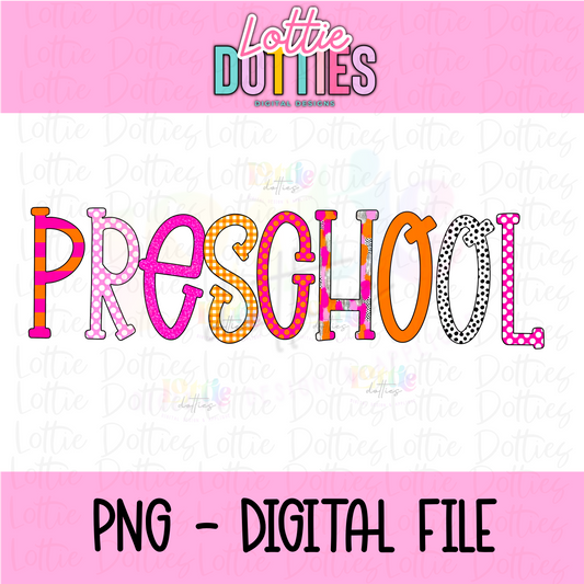 Preschool Png - School Sublimation  - Back To School  Design