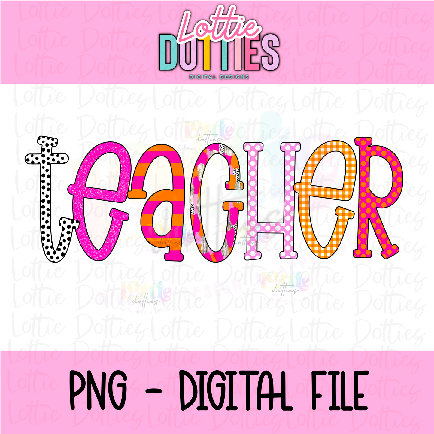 Teacher PNG - Back To School - Sublimation - Digital Download