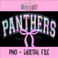Panthers PNG - Panthers Sublimation  - Digital Download - Purple and Gold - coquette panthers design