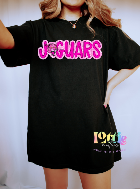 Jaguars PNG - Digital Download - Sublimation Design - Pink Jaguars