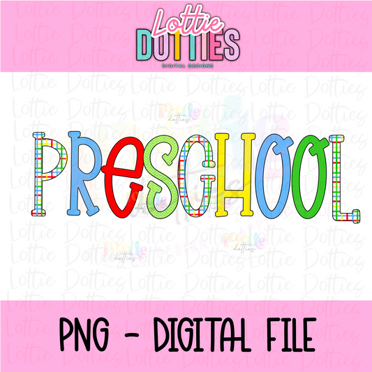Preschool Png - School Sublimation  - Back To School  Design