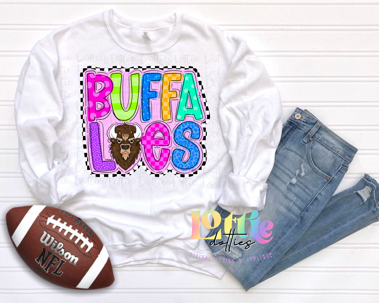 Buffaloes Png - Buffaloes Sublimation Design -  Digital Download - Neon Mascot Design