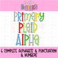 Primary Plaid Alpha - Alpha Pack - Alphabet Clipart - Instant Download  - Alpha Pack
