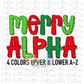 Merry Everything Alpha -  Christmas Alpha Pack - Alphabet Clipart - Instant Download  - Alpha Pack