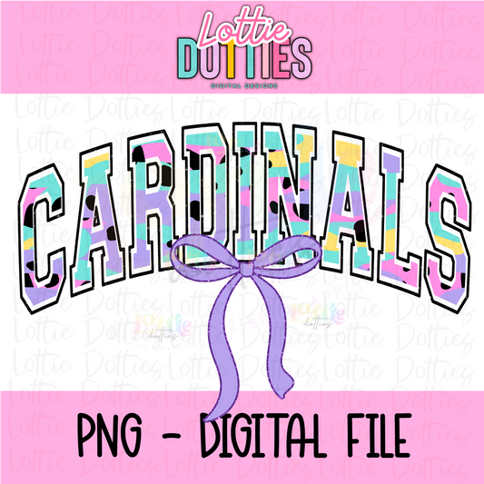 Cardinals PNG - Cardinals Sublimation design - Digital Download - coquette mascot