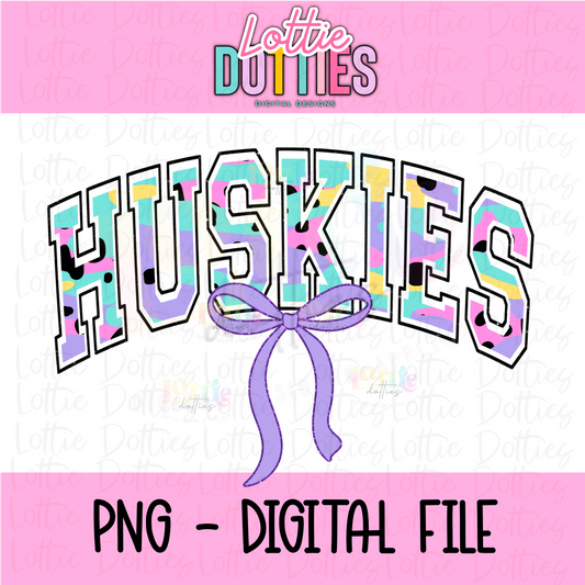 Huskies PNG - sublimation design - Digital Download - huskies bow design
