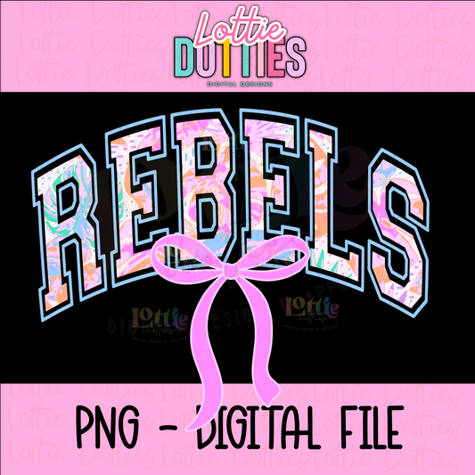 Rebels PNG - Digital Download - Rebels Sublimation Design - Rebels Coquette Design