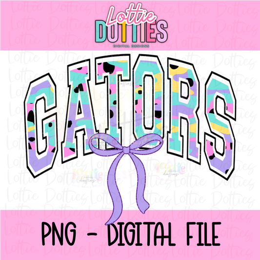 Gators PNG   - Digital Download - Sublimation Design  - Gators coquette design