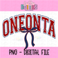 Oneonta - PNG - Oneonta Sublimation - Digital Download