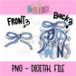 Go Fight Win PNG - Navy & columbia blue School Spirit - Sublimation - Digital Download